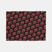 Polaire Coeurs anatomiques Horreur Rouge Noir Couverture c (Devant (Horizontal))