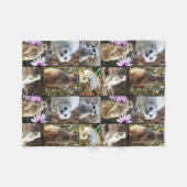 Polaire Collage Photo Meerkat, Petite Couverture En Toison (Devant (Horizontal))