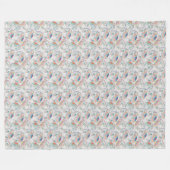 Polaire Coloré éléphant Boho Imprimer couverture (Devant (Horizontal))