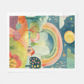 Polaire Conception d'art de pépinière Couverture pour bébé (Devant (Horizontal))