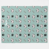 Polaire Conception de couverture personnalisée pour chien (Devant (Horizontal))