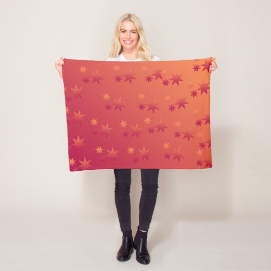 Polaire Coucher de soleil Fleur Cosy Couverture de lancer (En situation)