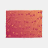 Polaire Coucher de soleil Fleur Cosy Couverture de lancer (Devant (Horizontal))