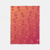 Polaire Coucher de soleil Fleur Cosy Couverture de lancer (Devant)