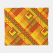 Polaire Couleur de chute géométrique moderne Couverture po (Devant (Horizontal))