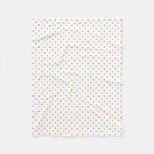 Polaire Couleur motif couleur pois couverture (Devant)