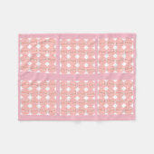 Polaire Couleur rose Quilt Giraffes Design Couverture pola (Devant (Horizontal))