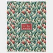 Polaire Couleurs Abstraites muettes couverture d'arbres de (Devant)