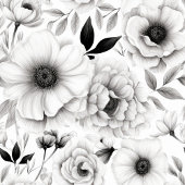 Polaire Couleurs grises artistiques couverture florale ave