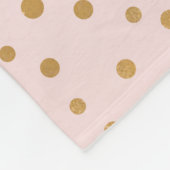 Polaire Coussin en or rose vif, couverture personnalisée a (Coin)