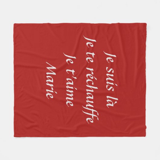 Polaire Couverture 100% personnalisée (Devant (Horizontal))