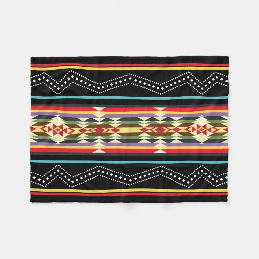 Polaire Couverture 1D Navajo Design (Devant (Horizontal))