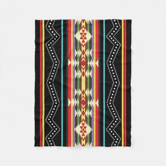 Polaire Couverture 1D Navajo Design (Devant)