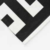 Polaire couverture à clé noire blanche grecque (Coin)