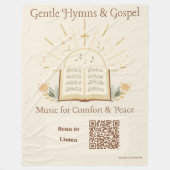 Polaire Couverture à code QR de musicothérapie Cozy - Hymn (Devant)
