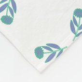 Polaire Couverture à fleurs folksy (Coin)