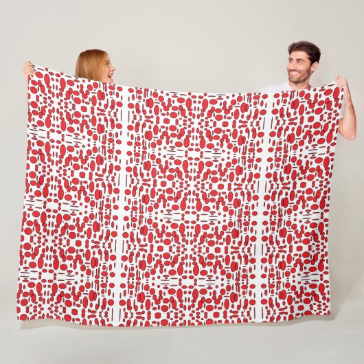 Polaire Couverture à jetons blanche pour canapé - DouxSoft (En situation)