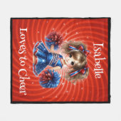 Polaire Couverture à la crème personnalisée (Devant (Horizontal))