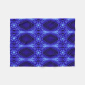 Polaire Couverture à motif abstrait bleu (Devant (Horizontal))