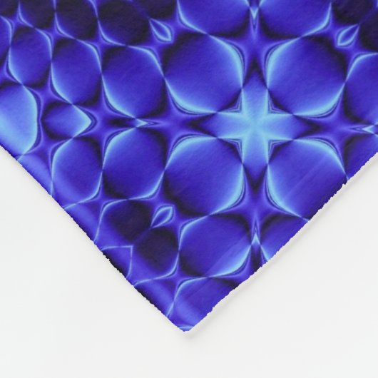 Polaire Couverture à motif abstrait bleu (Coin)