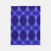 Polaire Couverture à motif abstrait bleu (Devant)