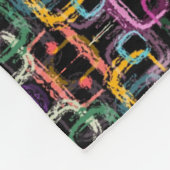 Polaire Couverture à motif abstrait coloré (Coin)