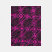 Polaire Couverture à motif abstrait rose (Devant)