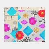 Polaire Couverture à motif de gemme de murmure de lumière (Devant (Horizontal))