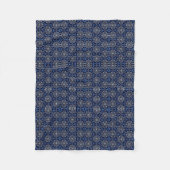 Polaire Couverture à motif flocon de neige bleu (Devant)