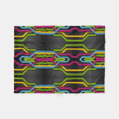 Polaire Couverture à motif géométrique néon (Devant (Horizontal))