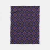 Polaire Couverture à motif géométrique violet (Devant)