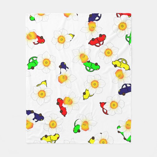 Polaire Couverture à motif gribouillage ludique (Devant)