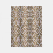 Polaire Couverture à motif hexagone doré (Devant)