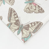 Polaire Couverture à motif papillon encastré (Coin)