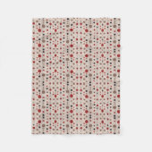Polaire Couverture à pois rouges et noirs (Devant)