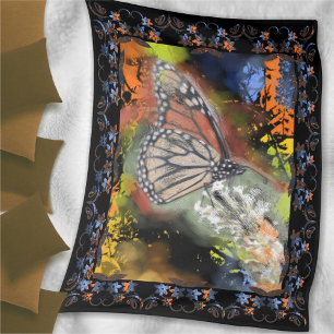 Polaire Couverture abstraite d'ouatine de papillon