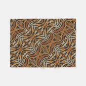 Polaire Couverture abstraite rayée tigre ADOM (Devant (Horizontal))