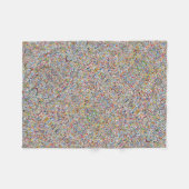 Polaire Couverture ADOM à motif de bruit de pixel texturé (Devant (Horizontal))
