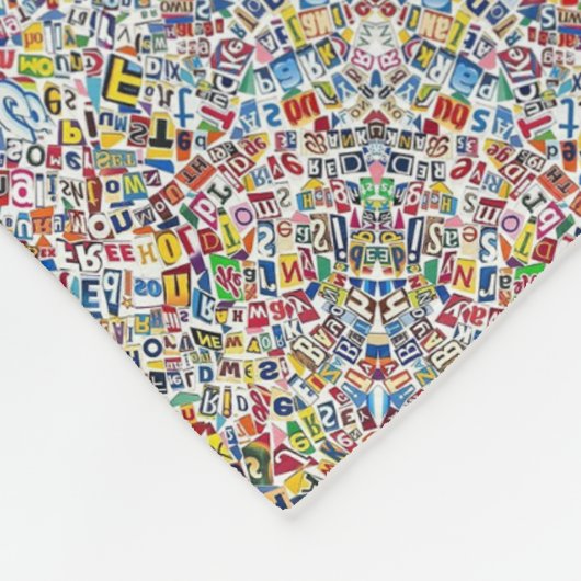 Polaire Couverture ADOM à motif de bruit de pixel texturé (Coin)