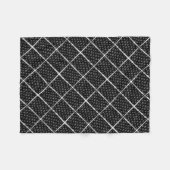 Polaire Couverture ADOM Black Grid Diamond (Devant (Horizontal))