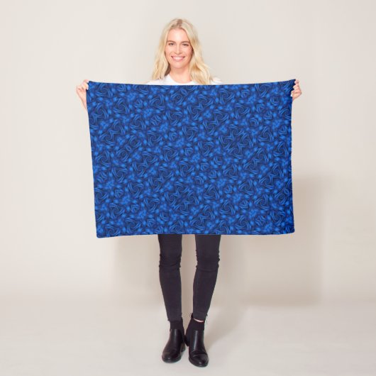 Polaire Couverture ADOM Blue Botanical Fields (En situation)