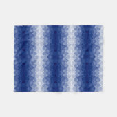 Polaire Couverture ADOM Blue Leaf Symmetry (Devant (Horizontal))