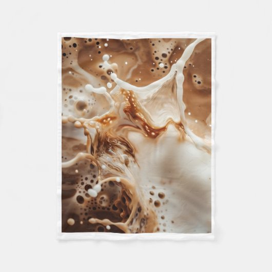 Polaire Couverture ADOM Coffee & Milk Splash Art (Devant)