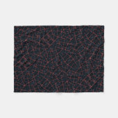 Polaire Couverture ADOM Dark Cyber Red Grid (Devant (Horizontal))