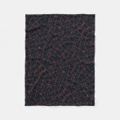 Polaire Couverture ADOM Dark Cyber Red Grid (Devant)