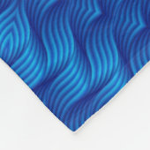 Polaire Couverture ADOM Deep Blue à texture tissée (Coin)