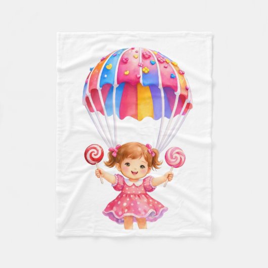 Polaire Couverture ADOM Douce Bonbon Montgolfière (Devant)