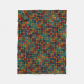 Polaire Couverture ADOM en mosaïque colorée (Devant)
