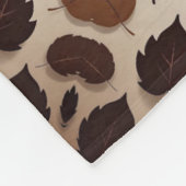 Polaire Couverture ADOM Feuilles d'Automne Éparpillées (Coin)