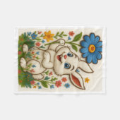 Polaire Couverture ADOM Lapin de Printemps Mignon (Devant (Horizontal))
